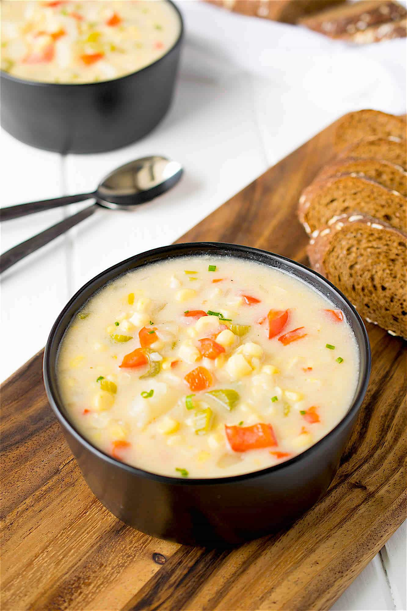 Summer Corn Chowder
 Summer corn chowder Culinary Ginger