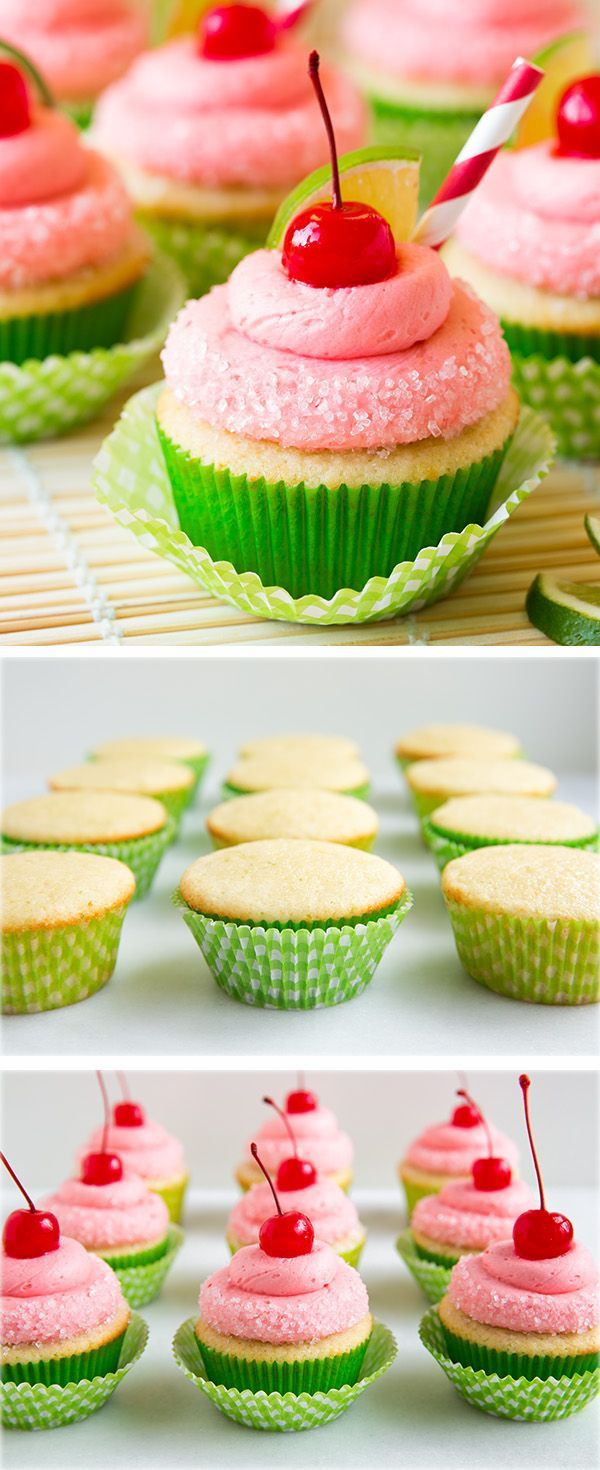 Summer Cupcakes Recipe
 Cherry Limeade Cupcakes Recipe