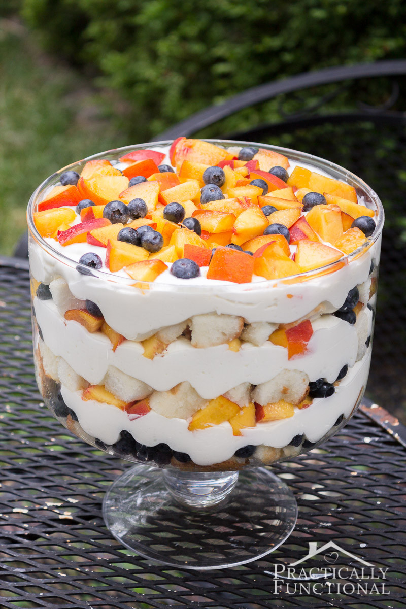 Summer Dessert Recipes
 Summer Peach Blueberry Trifle Recipe