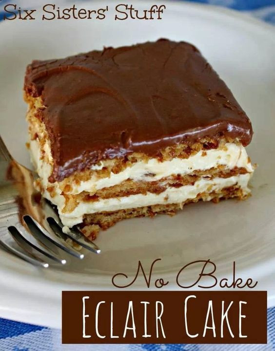 Summer Desserts For A Crowd
 Chocolate eclairs Summer and No bake eclair cake on Pinterest