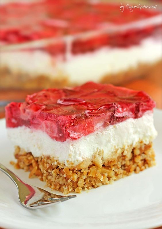 Summer Desserts For Picnics
 Strawberry Pretzel Dessert Recipe