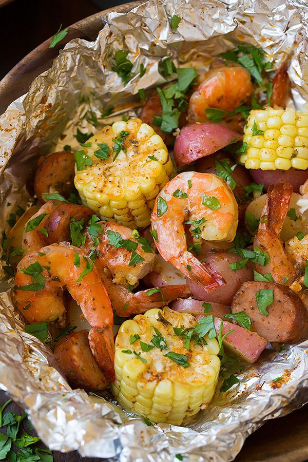 Summer Dinners On The Grill
 Grilled Shrimp Boil Packets Cooking Classy