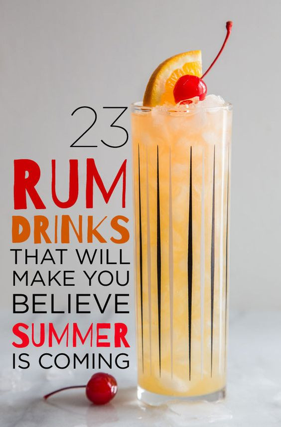 Summer Drinks With Rum
 23 Rum Cocktails You Need To Know About