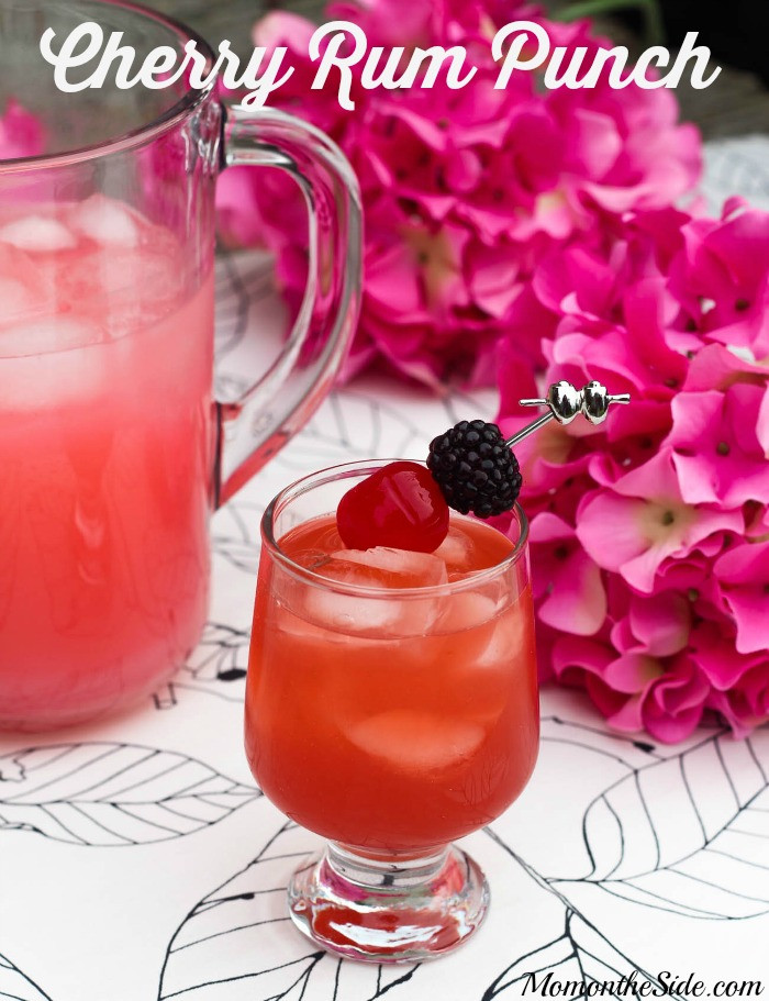 Summer Drinks With Rum
 Thirsty Thursday Pink Lemonade Cherry Rum Punch