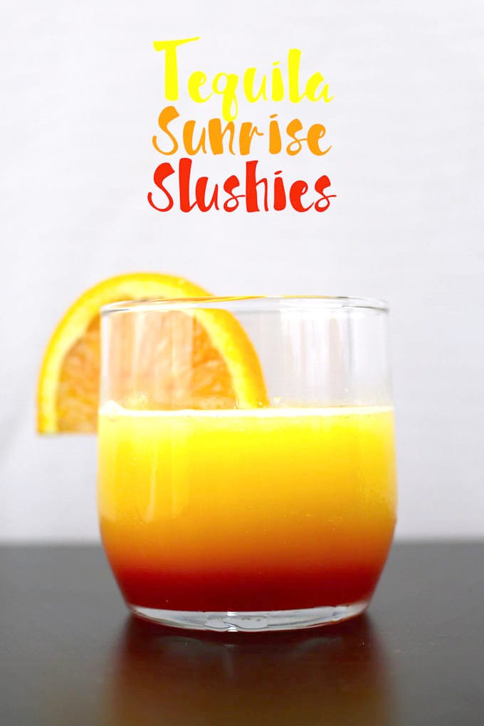 Summer Drinks With Tequila
 Tequila Sunrise Slushies and VIDEO Honey and Birch