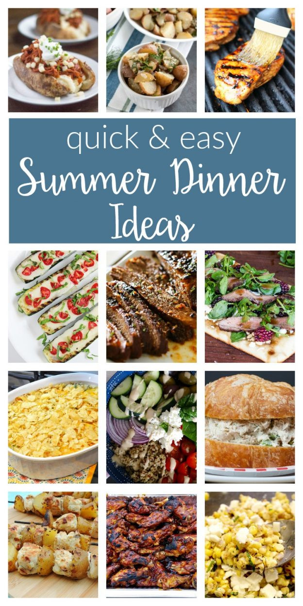 Summer Easy Dinners
 Easy Summer Dinner Ideas Merry Monday 156 two purple