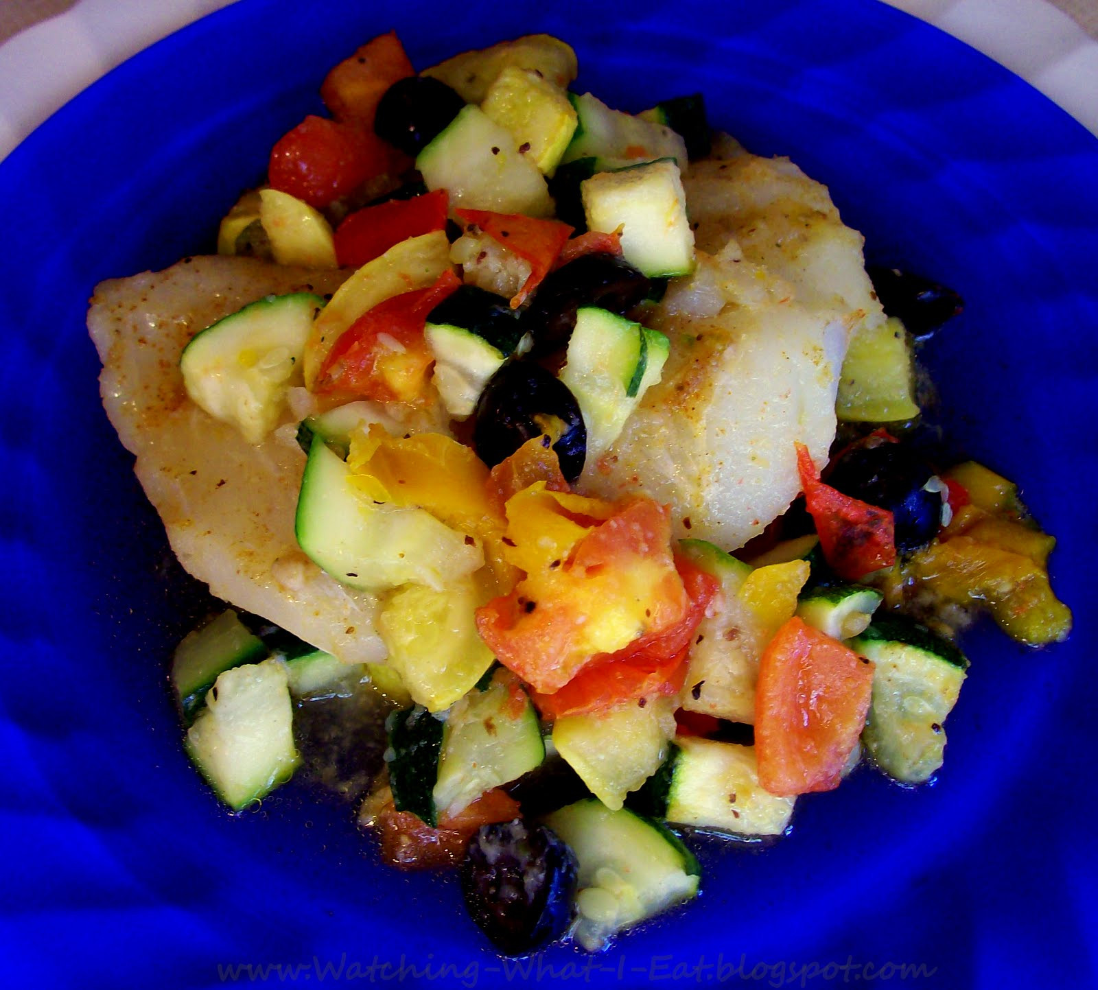 Summer Fish Recipes
 Watching What I Eat Baked Cod with Summer Ve ables