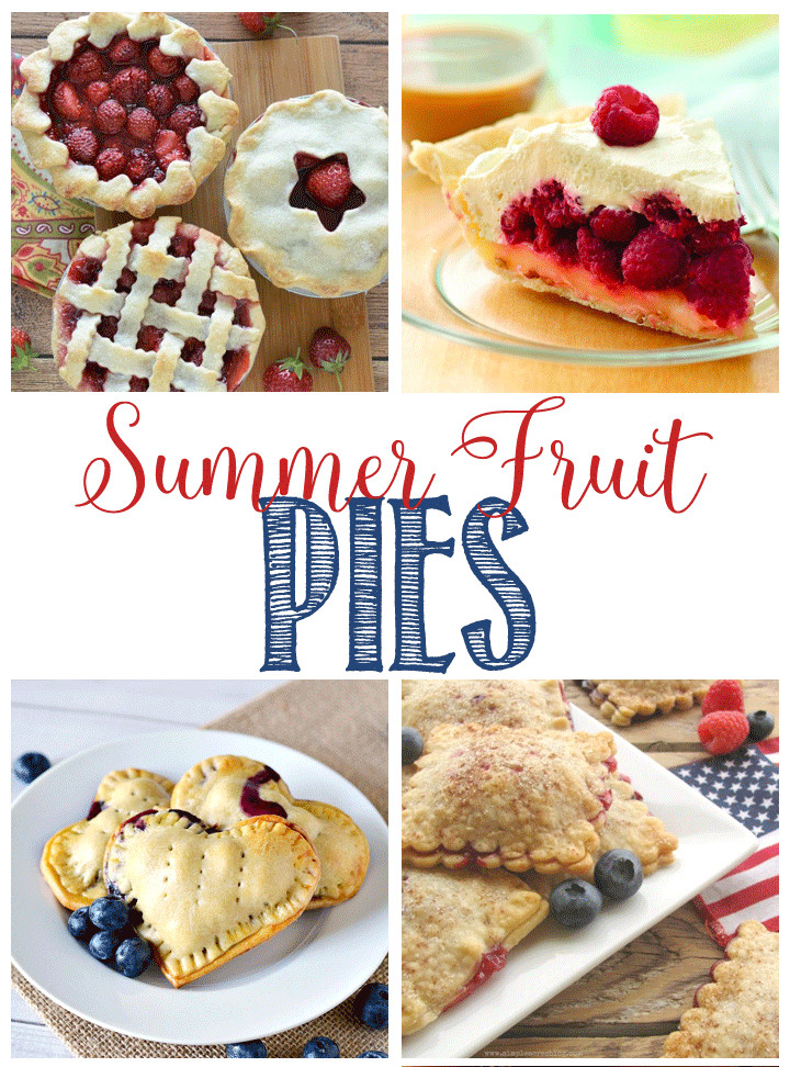 Summer Fruit Pies
 Inspire Me Monday 171 My Un mon Slice of Suburbia