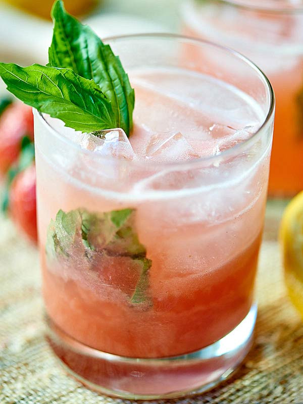 Summer Gin Drinks
 Strawberry Basil Gin Cocktail the Perfect Summer Drink