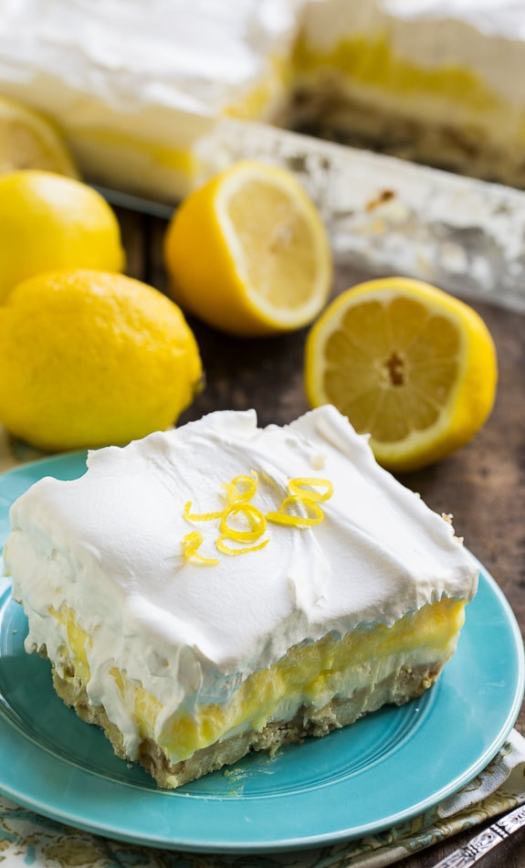 Summer Lemon Desserts
 Lemon Lush Spicy Southern Kitchen