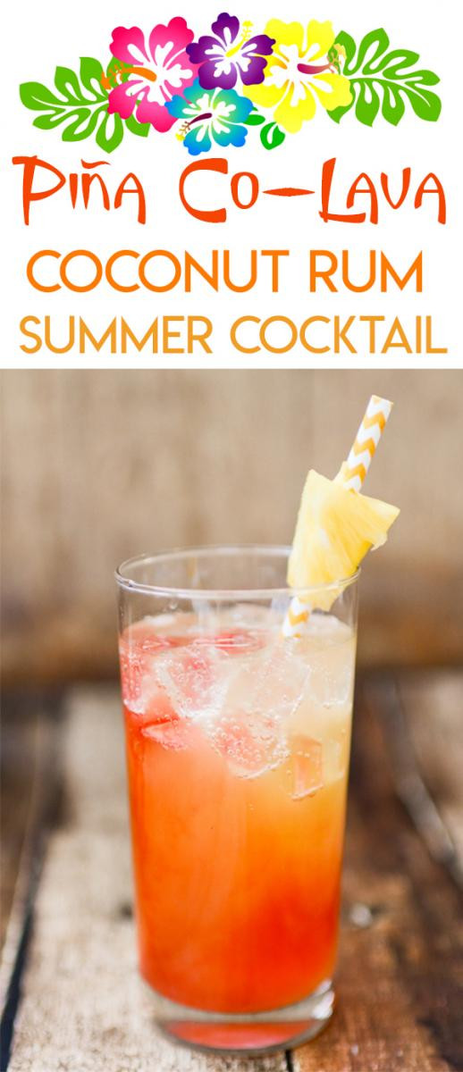 Summer Mixed Drinks With Rum
 Pineapple Coconut Malibu Rum Summer Cocktail Recipe