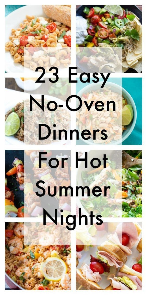 Summer Night Dinners
 Easy dinners Summer nights and Dinner on Pinterest