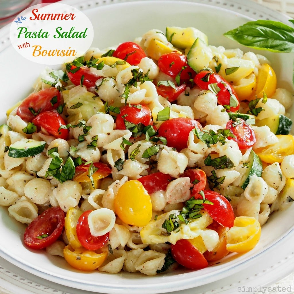 Summer Pasta Salad Recipes
 Summer Pasta Salad with Boursin Simply Sated
