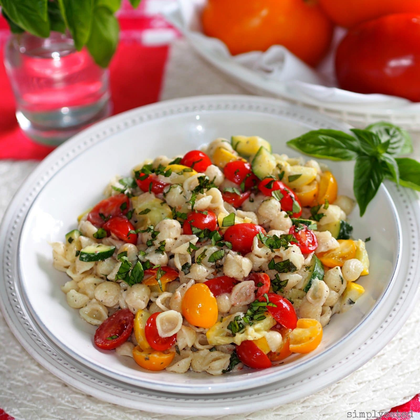 Summer Pasta Salad
 Summer Pasta Salad with Boursin Simply Sated