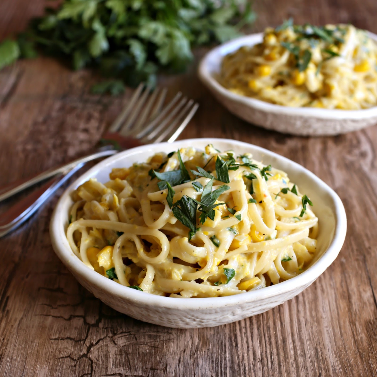 Summer Pasta Sauces
 Hungry Couple Late Summer Pasta with Roasted Corn Sauce