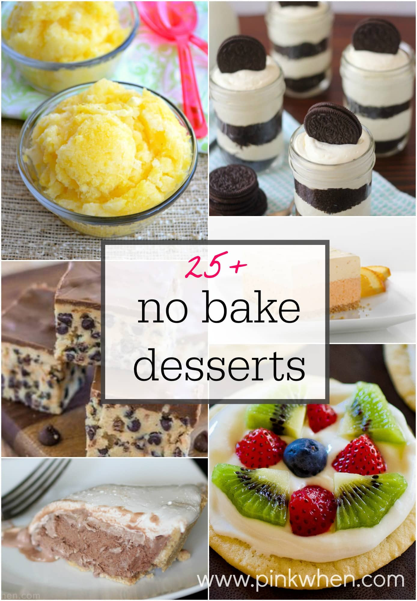 Summer Picnic Desserts
 25 No Bake Dessert Ideas