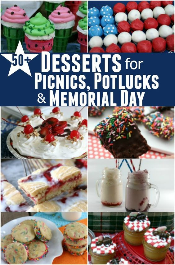 Summer Potluck Desserts
 50 Desserts for Picnics Potlucks & Memorial Day