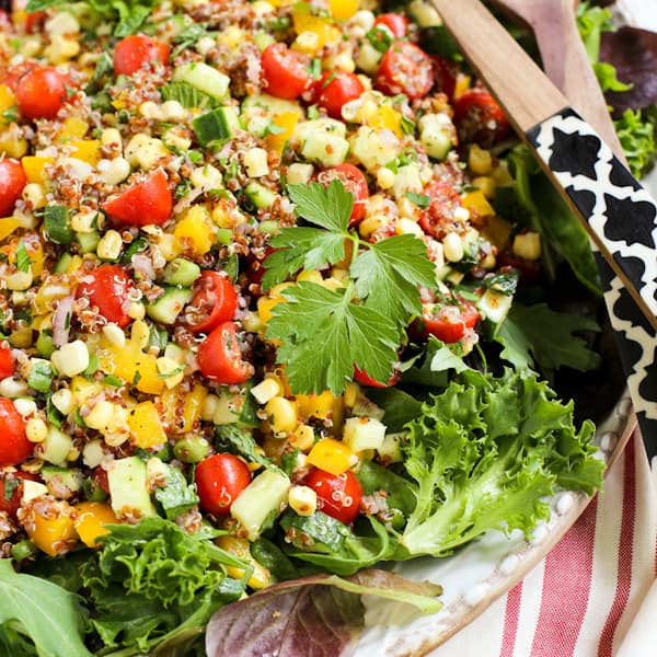 Summer Quinoa Salad Recipe
 Summer Quinoa and Veggies Salad with Honey Shallot