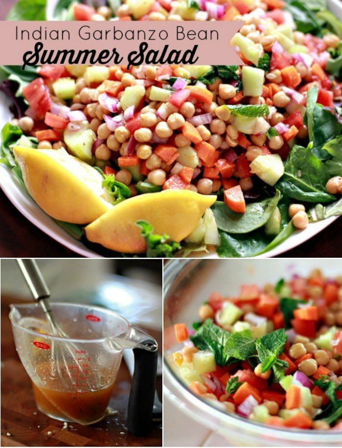 Summer Recipes Indian
 Indian Garbanzo Bean Summer Salad Recipe