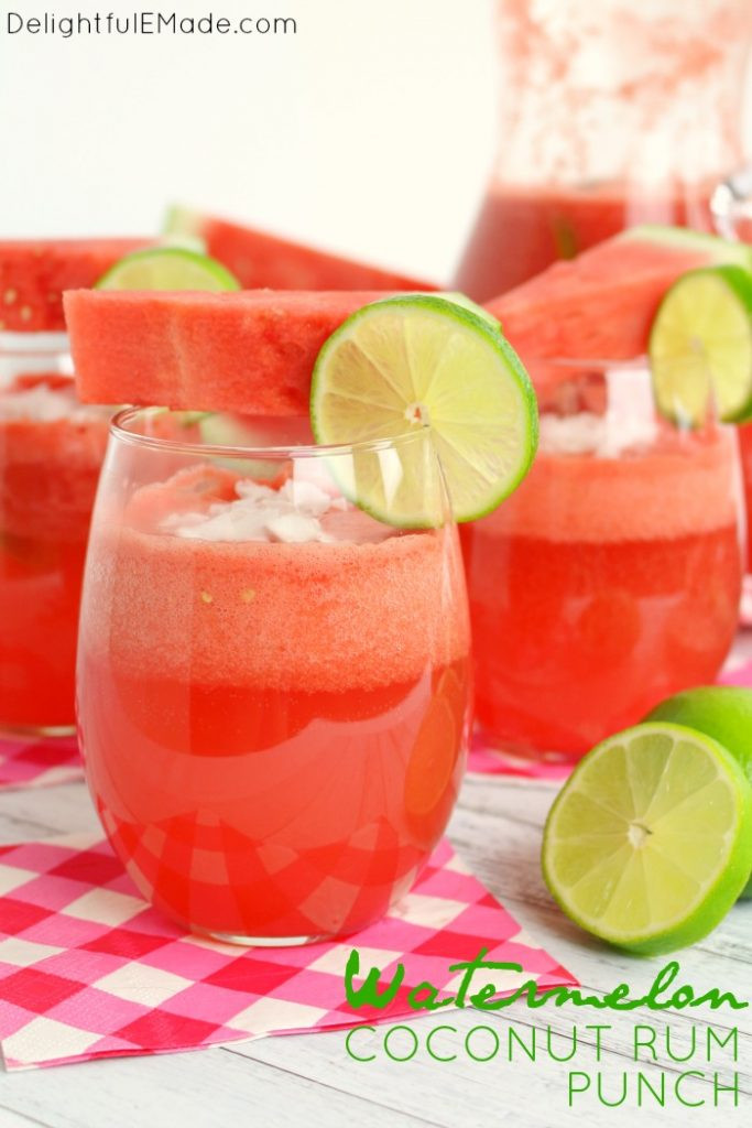 Summer Rum Drinks Easy
 Watermelon Coconut Rum Punch Delightful E Made