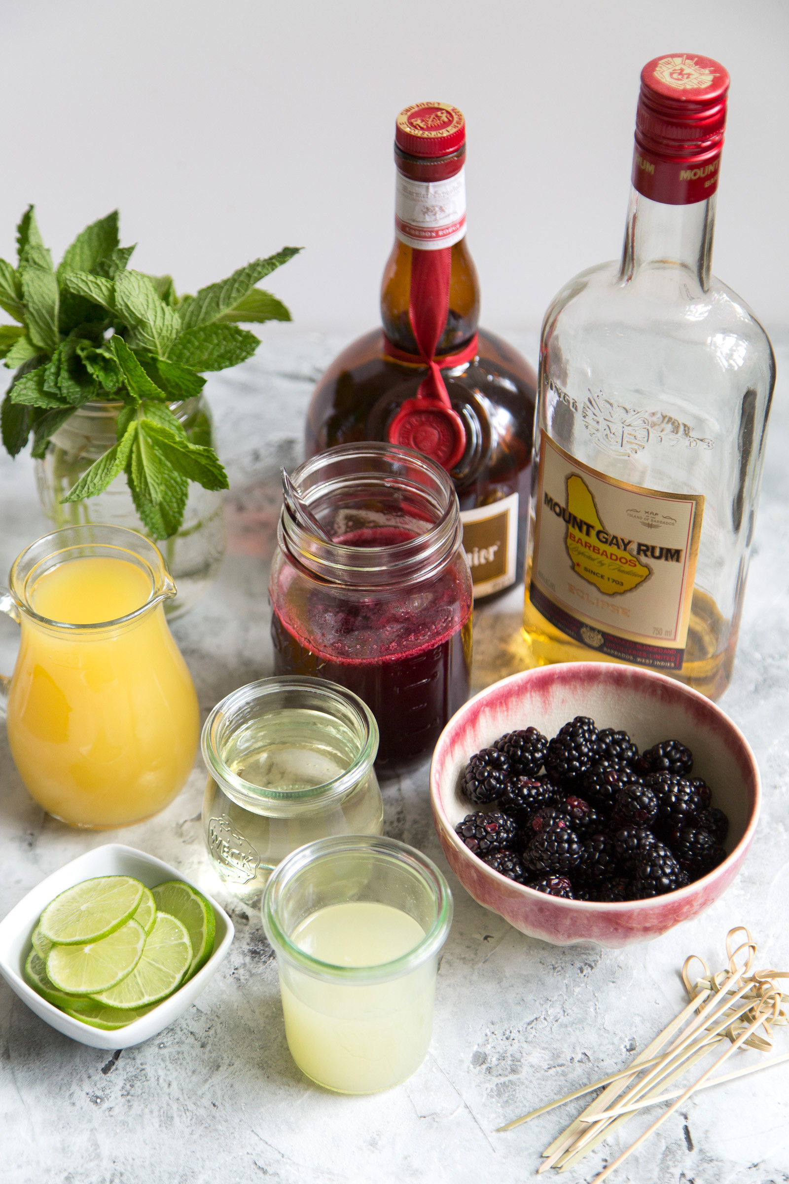 Summer Rum Drinks
 Blackberry Pineapple Rum Cocktail The Little Epicurean