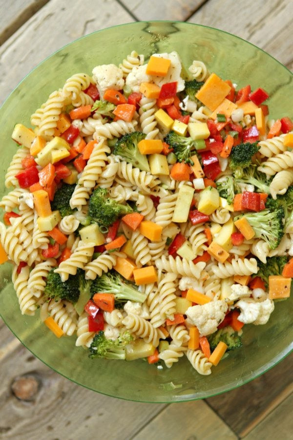 Summer Salad Recipes Vegetarian
 Summer Ve able Pasta Salad Recipe Girl