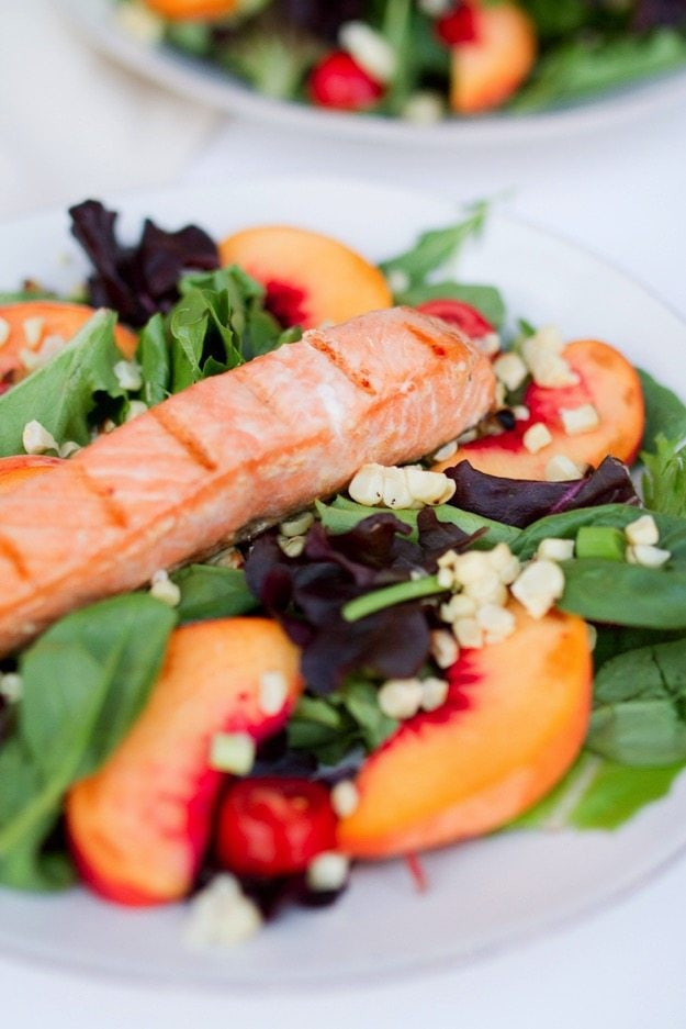 Summer Salmon Salad
 Grilled Salmon Summer Salad