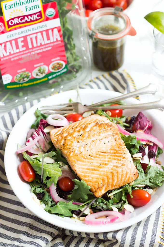 Summer Salmon Salad
 Summer Salmon Salad with Basil Vinaigrette Wicked Spatula