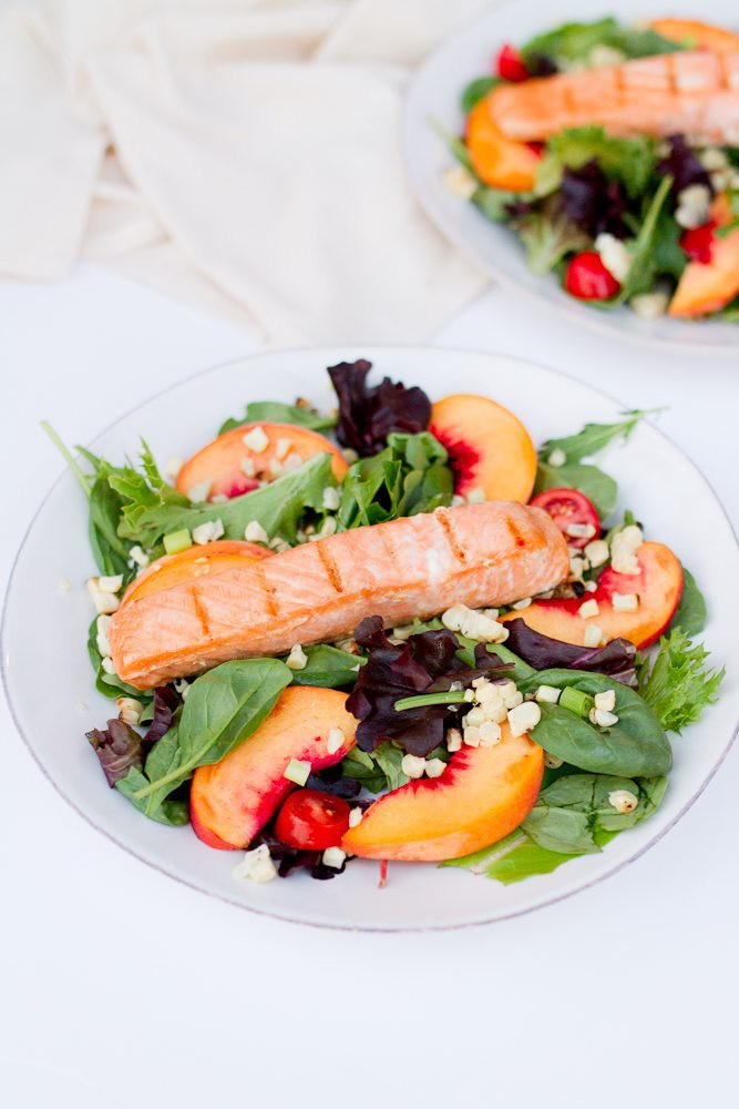 Summer Salmon Salad
 Grilled Salmon Summer Salad