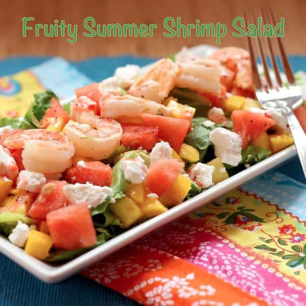 Summer Shrimp Salad
 Fruity Summer Shrimp Salad with Strawberry Lime Poppyseed