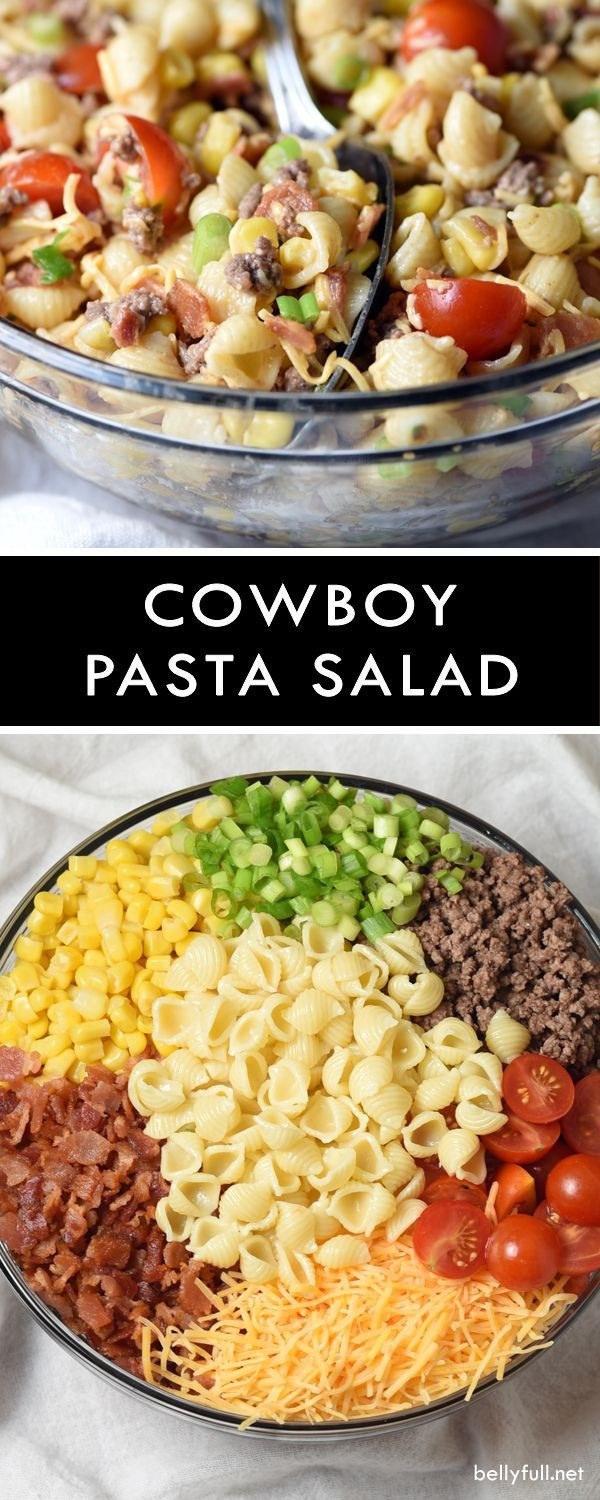 Summer Side Dishes For A Crowd
 Cowboy Pasta Salad Recipe