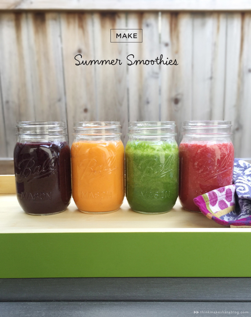 Summer Smoothies Recipes
 Drink the rainbow Summer smoothies in all shades Think