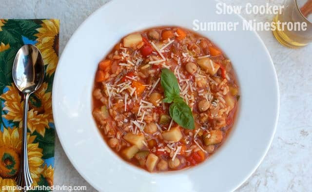 Summer Soup Recipes Vegetarian
 Slow Cooker Summer Ve able Soup