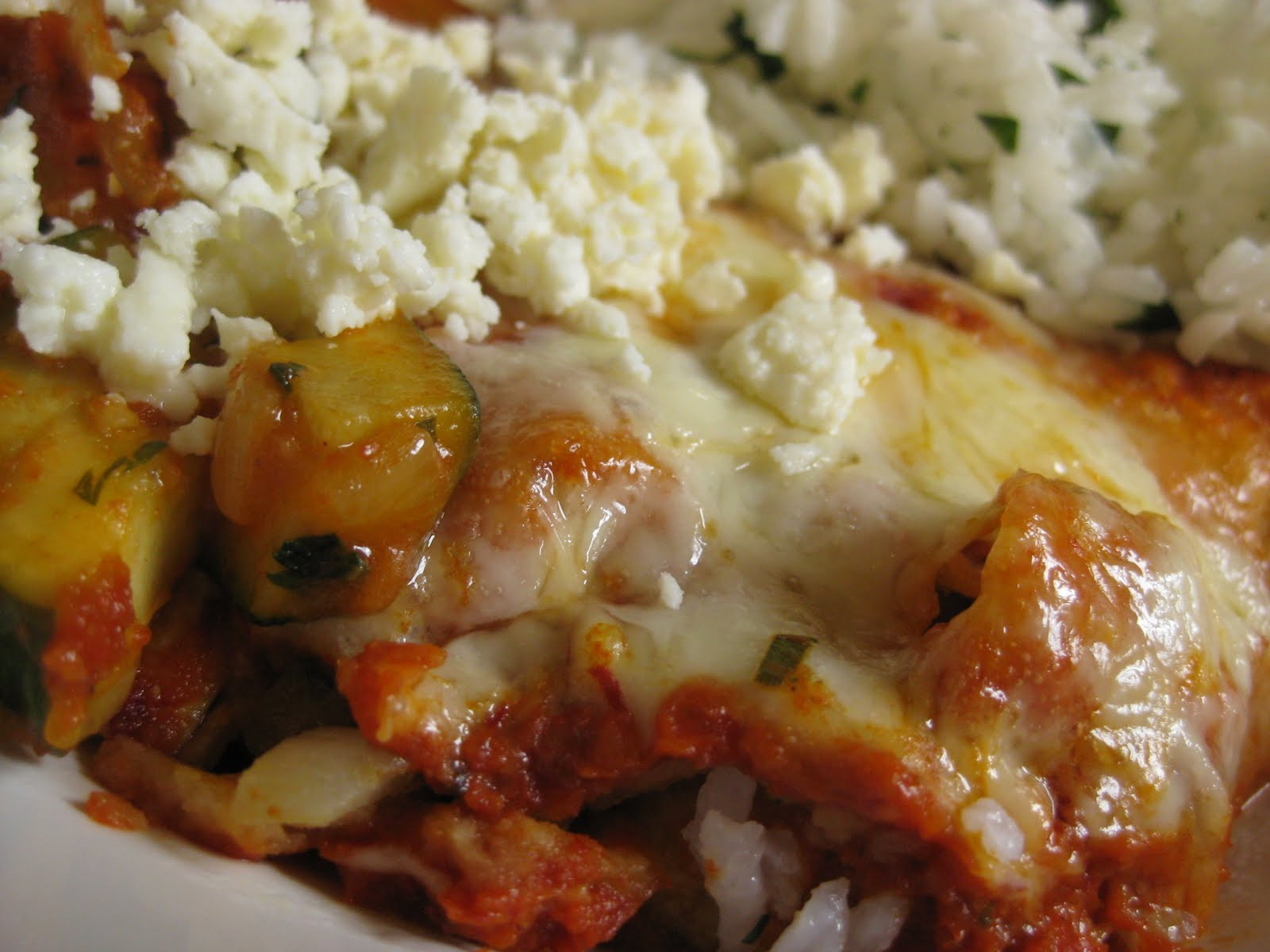 Summer Squash Enchiladas
 food for scot Summer Squash Enchiladas