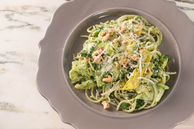 Summer Squash Noodles
 Summer Squash Noodles & Arugula Pesto