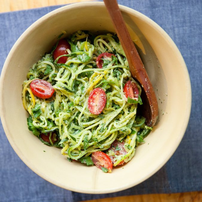 Summer Squash Noodles
 Summer Squash Pasta with Ricotta Pesto and Tomatoes