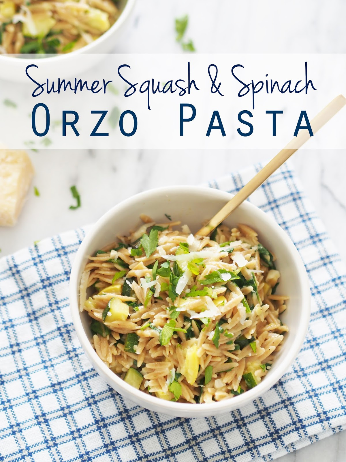 Summer Squash Noodles
 Typical Domestic Babe Summer Squash & Spinach Orzo Pasta