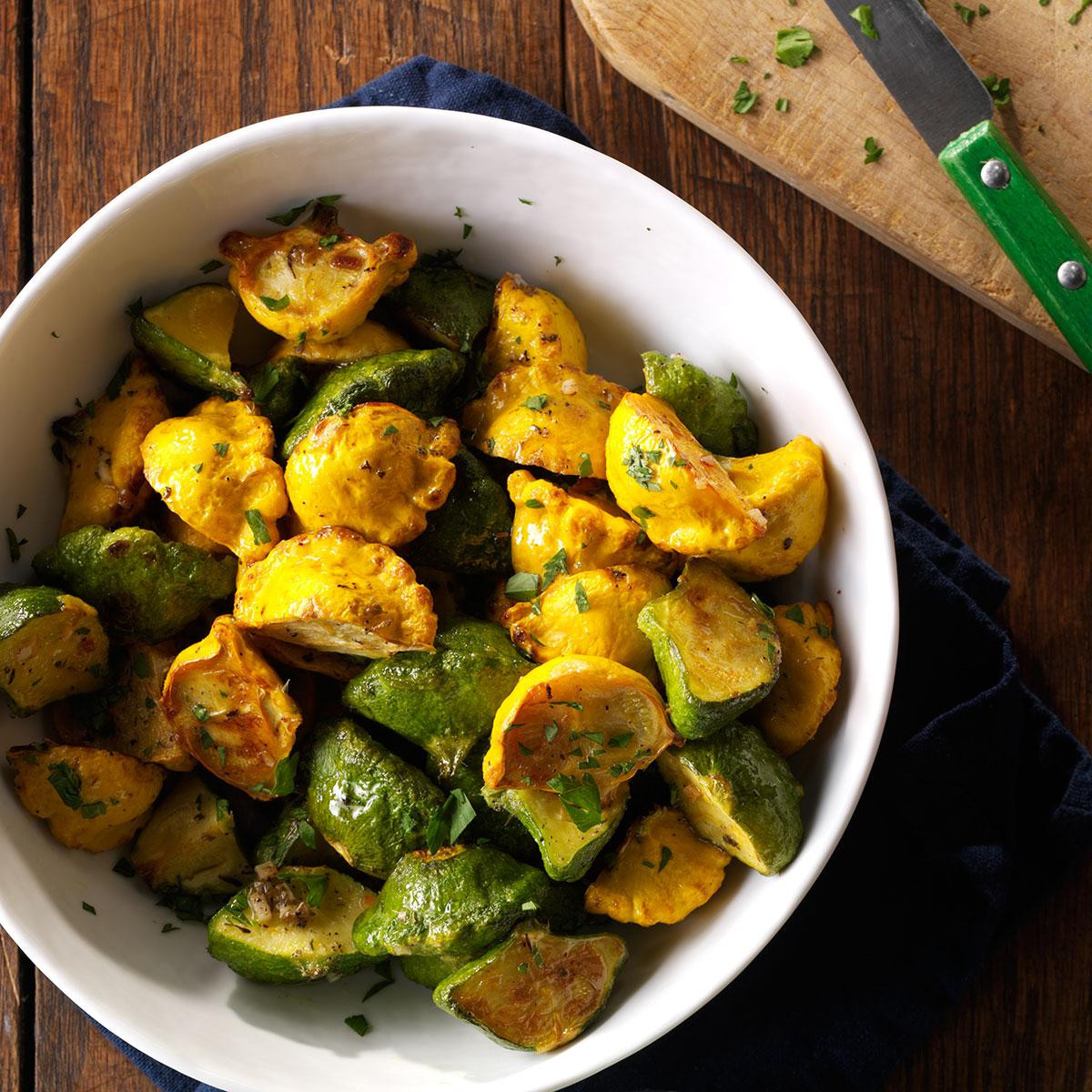 Summer Squash Recipe
 Garlic Herb Pattypan Squash Recipe