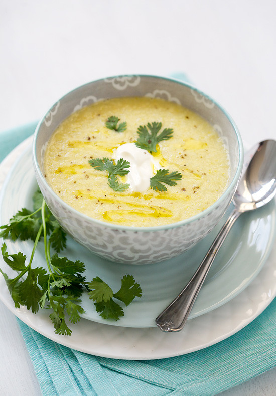 Summer Squash Soup
 Yellow Summer Squash and Corn Soup