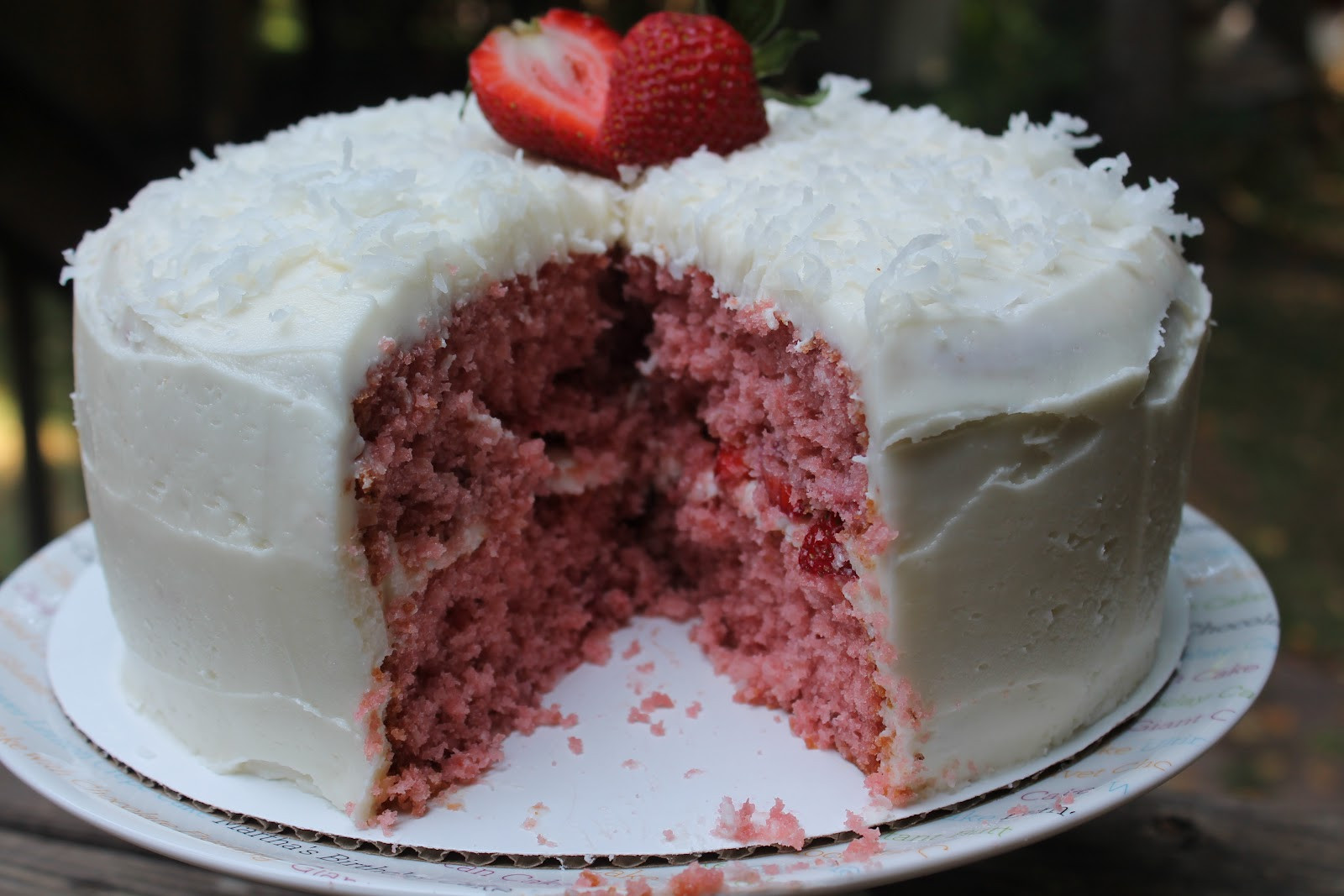 Summer Strawberry Cake
 Summer Strawberry Coconut Cake Carolina Charm