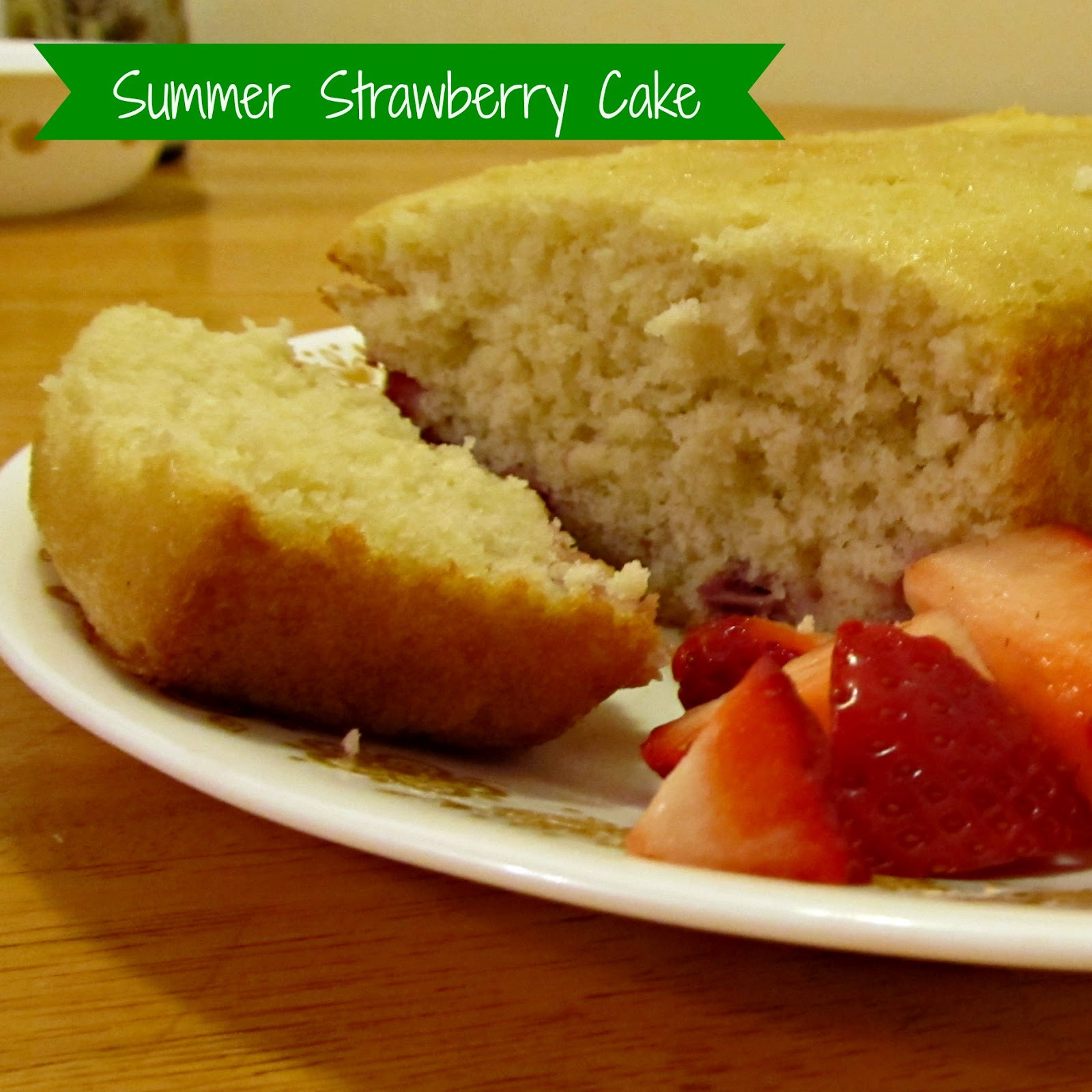 Summer Strawberry Cake
 re•cipe easy summer strawberry cake