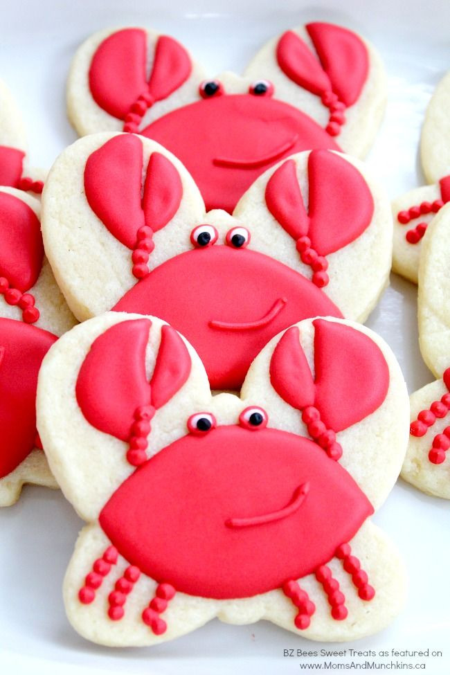 Summer Sugar Cookies
 Crab Cookies Tutorial