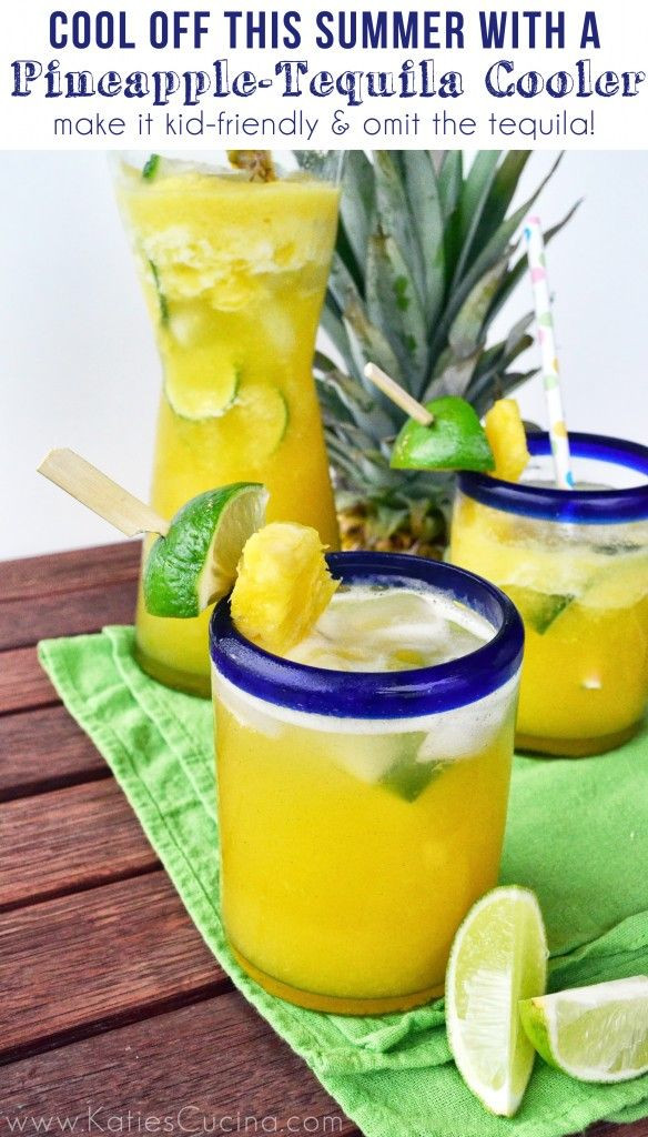 Summer Tequila Drinks
 Pineapple Tequila Cooler Recipe