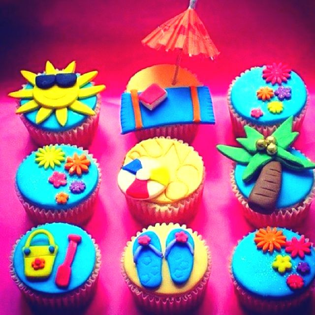 Summer Themed Cupcakes
 17 Best images about Cupcakes SEASONS Summer on