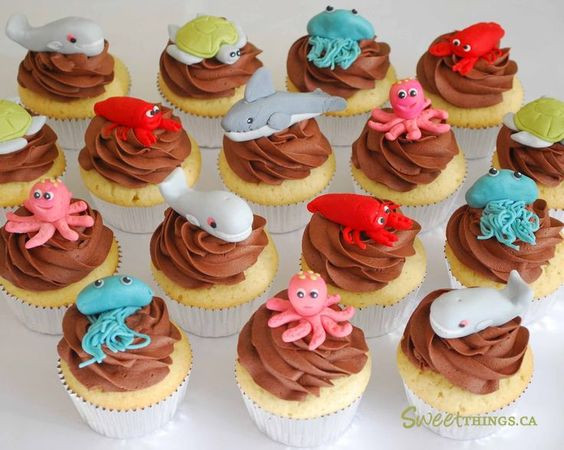 Summer Themed Cupcakes
 Pinterest • The world’s catalog of ideas