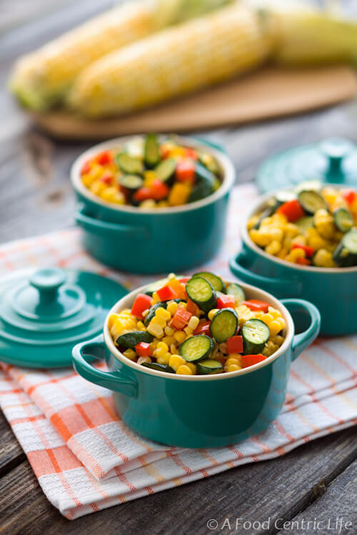 Summer Vegetable Side Dishes
 Summer Zucchini Corn and Sweet Peppers A Foodcentric Life