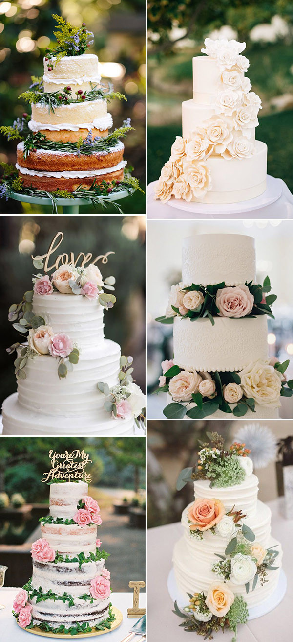 Summer Wedding Cakes
 48 Most Inspiring Garden Inspired Wedding Ideas