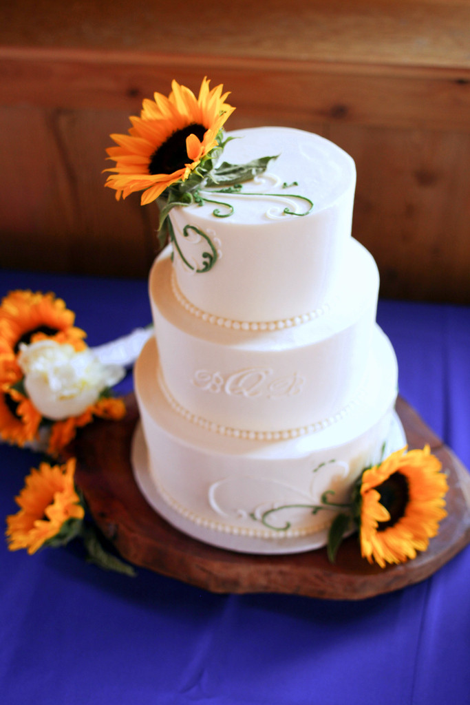 Sunflower Wedding Cakes
 sunflower wedding cake