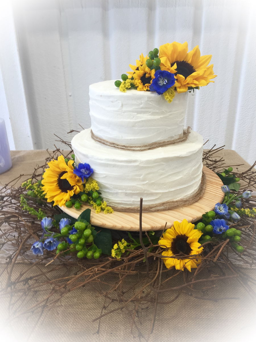 Sunflower Wedding Cakes
 Sunflower Wedding Cake CakeCentral