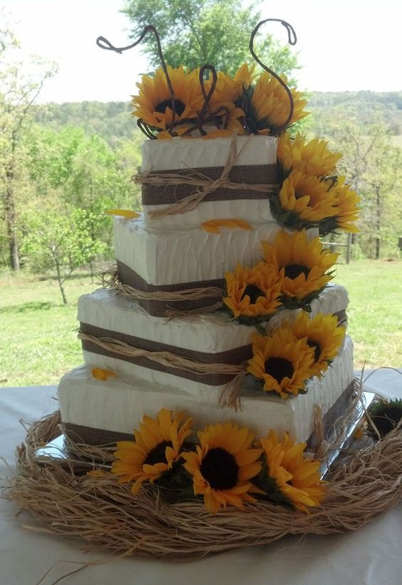 Sunflower Wedding Cakes the Best Ideas for 20 Rustic Country Wedding Cakes for the Perfect Fall Wedding